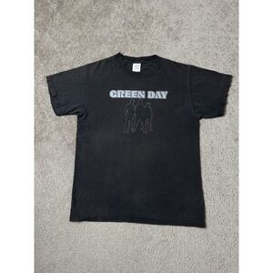 Vintage Mens Tshitr 2002 Green Day Pop Disaster Band Tour, Rock Music, Size M